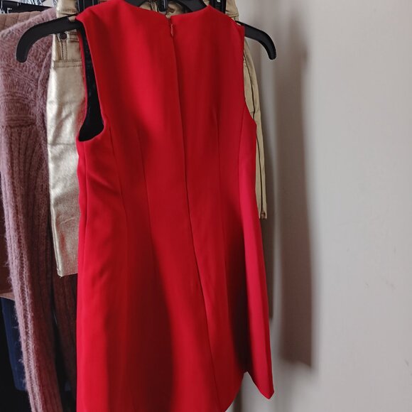 NWT Girls a loves a Red Sleeveless Dress with Bow Front - Picture 3 of 4